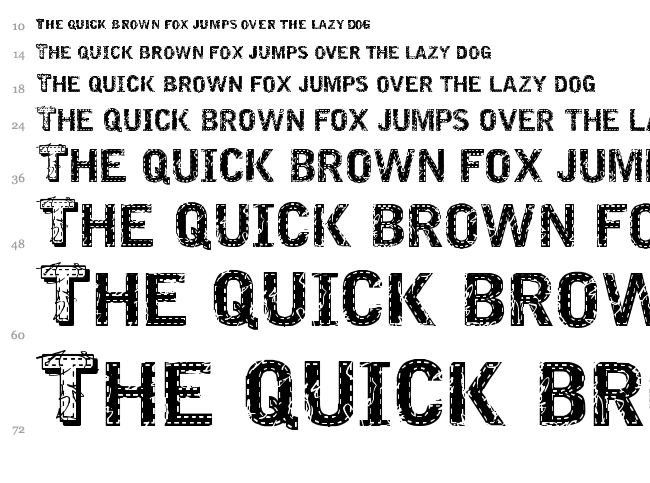 VTKS Embroidery font waterfall
